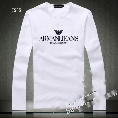 抜群の雰囲気が作れる! アルマーニ ARMANIコピーブランド 2023 長袖Tシャツ 3色可選 しっかりした首周りのバインダーはシンプルでスポーティな印象もあり！