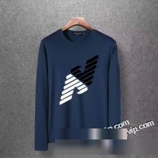 首胸ロゴ  アルマーニブランド コピー ARMANI 2023 長袖Tシャツ 4色可選 縮みにくく、伸縮性に優れた快適な着心地