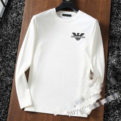 欧米韓流 コピー ブランド アルマーニ ARMANI 2023 長袖Tシャツ 2色可選 肌に馴染みやすい