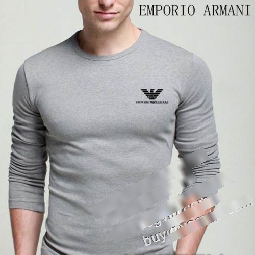 アルマーニ ARMANIスーパーコピー 2023 上質 大人気！ 長袖Tシャツ メンズファッション 韓国風 長袖 Tシャツ