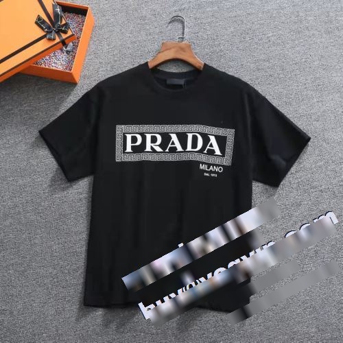  オリジナル 2022 半袖Tシャツ プラダコピー 2色可選 PRADAコピー セール中   