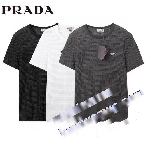  シンプル 3色可選 2022 プラダコピー 半袖Tシャツ プレゼントに  PRADAコピー        