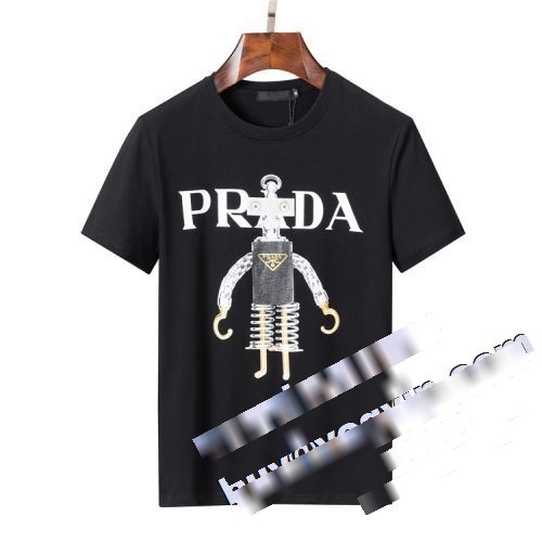  プラダコピー 超目玉 2022 ◆モデル愛用◆ 2色可選  半袖Tシャツ PRADAコピー     