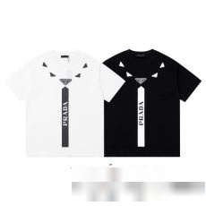 大人気再登場  ブランド 偽物 通販 プラダ PRADA 2023 半袖Tシャツ おしゃれ かっこいい 着痩せ セール 2色可選