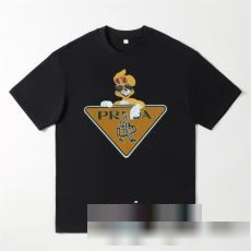 当店販売実績NO.1のTシャツ プラダ PRADAコピー ブランド 2023最新入荷 半袖Tシャツ 2色可選 夏 春 半袖Tシャツ お得セール
