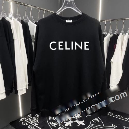 上品に着こなせ 2023秋冬 セリーヌコピー CELINE プルオーバーパーカー 防寒 暖かい あったか 秋 2色可選