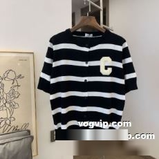 2022 セリーヌ CELINE 収縮性のある 半袖Tシャツ 抜群の雰囲気が作れる! セリーヌコピー ブランド