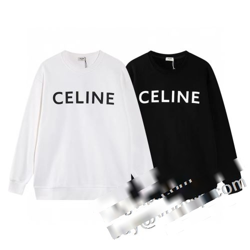 セリーヌスーパーコピー おしゃれに絶大な人気の 2023秋冬季超人気 CELINE カッコいい印象を付ける プルオーバーパーカー 2色可選