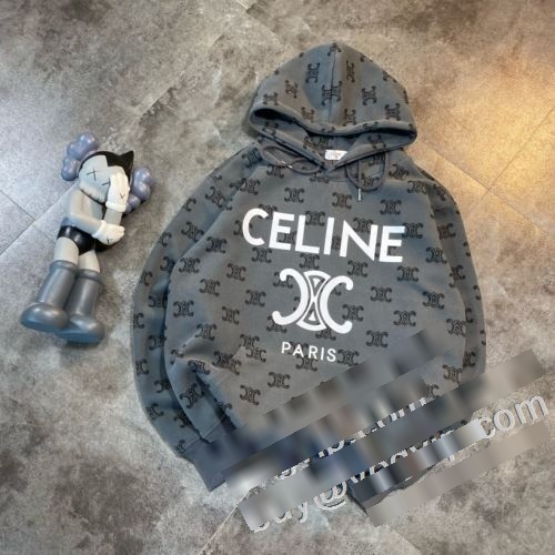 日本未入荷モデル ブランド服 コピー おしゃれさ抜群パーカー 2023秋冬 セリーヌ CELINE パーカー 2色可選