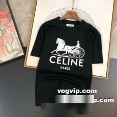 2022 着心地満点 セリーヌ CELINE コピーブランド 半袖Tシャツ 2色可選 人気が爆発