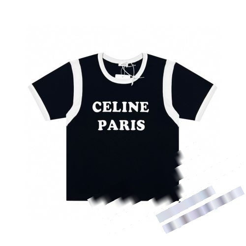 2022 高級感演出 セリーヌ CELINE しわになりにくい セリーヌブランド コピー 半袖Tシャツ 2色可選