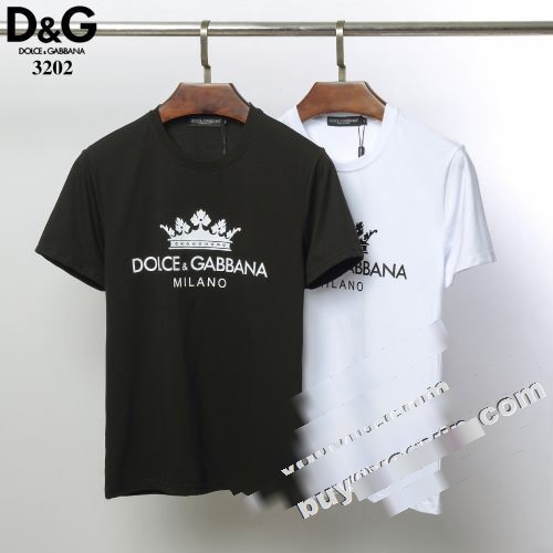  乾きやすい Dolce&Gabbanaコピー 半袖シャツ 着回し度抜群  2022 2色可選 ドルチェ＆ガッバーナコピー  