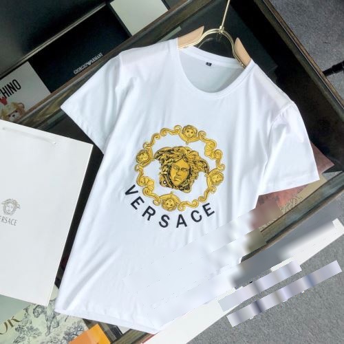 自然な肌触り 2022秋冬 ヴェルサーチコピーブランド もっとも高い人気を誇る VERSACE 半袖Tシャツ 2色可選