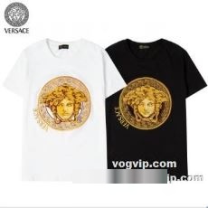 ヴェルサーチブランドコピー 機能性も備えたアイテム 2022秋冬 VERSACE 半袖Tシャツ 2色可選 乾きやすい