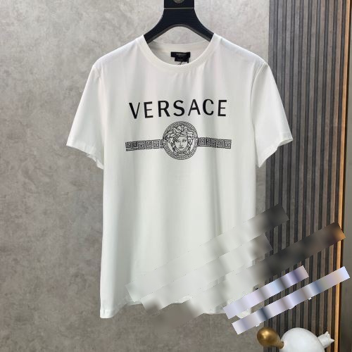 半袖Tシャツブランド コピー 2022秋冬 洗練を十分に演出する ヴェルサーチ VERSACE 優しいフィット感 2色可選