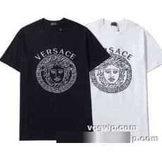 2022秋冬 ヴェルサーチ VERSACE 定番のアイテム ランキング1位 半袖Tシャツコピー 2色可選