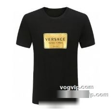 半袖Tシャツブランド 偽物 通販 2022秋冬 高級感漂わせる ヴェルサーチ VERSACE 2色可選 Tシャツ 半袖 ゆったり カジュアル
