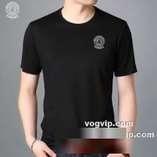 優美なお出かけスタイル 2022秋冬 半袖Tシャツスーパーコピー 激安 4色可選 ヴェルサーチ VERSACE 夏Tシャツ お洒落