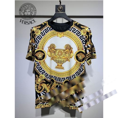 耐久性に優れ 半袖Tシャツブランドスーパーコピー ヴェルサーチ VERSACE ゆとりのあるサイズ感に肌に優しい薄手素材で適な着心地