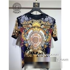 スーパーコピー 激安 利便性に優れ 2022秋冬 ヴェルサーチ VERSACE 半袖Tシャツ 夏限定 肌着 リゾート