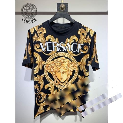 高級感を備えている 偽物ブランド VERSACE ヴェルサーチ 2022秋冬 半袖Tシャツ 通気性、伸縮性も良く