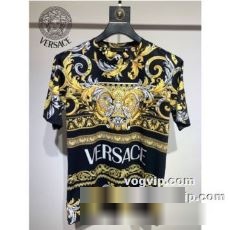 10年保証 日本未発売 2022秋冬 ヴェルサーチ VERSACE 半袖Tシャツ VERSACEコピー ブランド デイリーユースにお洒落なサーフブランドTシャツ