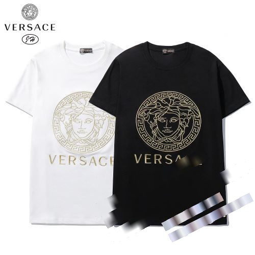 今話題の最新作 VERSACEスーパーコピー 激安 2022秋冬 ヴェルサーチ VERSACE 半袖Tシャツ 2色可選 絶対定番として愛され続けるヘビーウエイトTシャツ