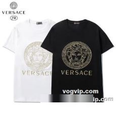 今話題の最新作 VERSACEスーパーコピー 激安 2022秋冬 ヴェルサーチ VERSACE 半袖Tシャツ 2色可選 絶対定番として愛され続けるヘビーウエイトTシャツ