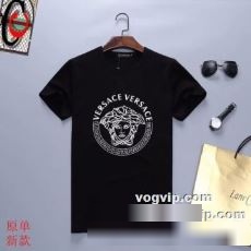 バリエーションに富む ヴェルサーチ 2022秋冬 上品に着こなせ VERSACEコピー 半袖Tシャツ 2色可選 柔らかい手触り