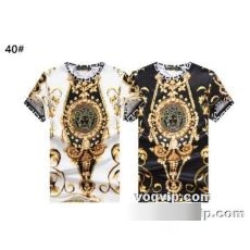 ヴェルサーチ VERSACE TOPセラー賞受賞！2022秋冬 半袖Tシャツ バックプリントが目を引くTシャツ ヴェルサーチコピー 2色可選