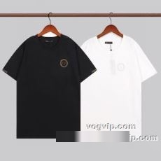 スーパーコピー 激安 先行販売 2022秋冬 ヴェルサーチ VERSACE 半袖Tシャツ 2色可選 夏 コットンtシャツ 大きいサイズ メンズtシャツ おしゃれ