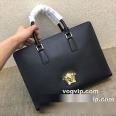 スタイリッシュな印象 2022 ヴェルサーチ VERSACE ビジネスバッグ コピー ブランド ショルダーバッグ ビジネス フォーマル ブリーフケース 通勤