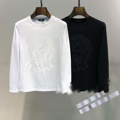 高品質 人気 2022秋冬 ヴェルサーチコピー VERSACE 長袖Tシャツ 2色可選