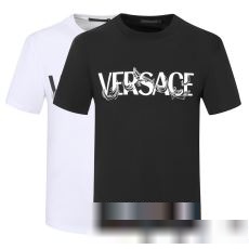 最安値お買い得 ヴェルサーチコピー2023春夏季新作 VERSACE偽物ブランド半袖Tシャツ2色可選