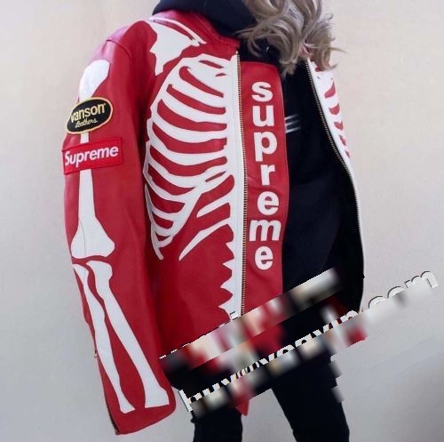 ブルゾン 上質 SUPREMEコピー 2色可選 2022 Vanson Leather BonesJacket シュプリーム コピー