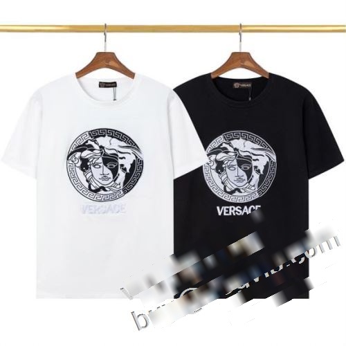 新着品 ヴェルサーチスーパーコピー半袖Tシャツ 2色可選 最安値2023 VERSACE偽物ブランド人気セール新品