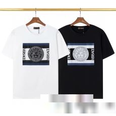 品質保証2023 専門通販店ヴェルサーチコピー 最安値高品質 VERSACE偽物ブランド半袖Tシャツ2色可選 