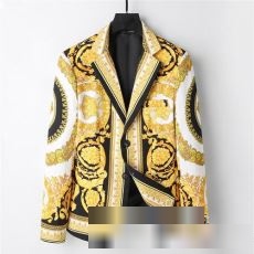 定番のアイテム ブランド 偽物 通販 ヴェルサーチ VERSACE 2023秋冬 ブルゾン ダブルスーツ 軽量ジャケット