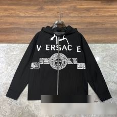サイズ豊富 最高品質のブランドコピー専門店 2023人気セール ヴェルサーチ VERSACE 春秋 新作 シンプル オシャレ ファッション パーカー 2色可選