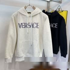2023秋冬 注目のアイテム ヴェルサーチ VERSACEブランド 偽物 通販 パーカー 2色可選 秋 冬 プルオーバー トップス カジュアル ゆったり