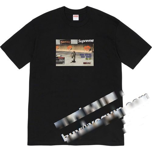 特別人気感謝SALE2022 2色可選 半袖Tシャツ Supreme 21FW Thrasher Game Tee シュプリーム コピー SUPREMEコピー