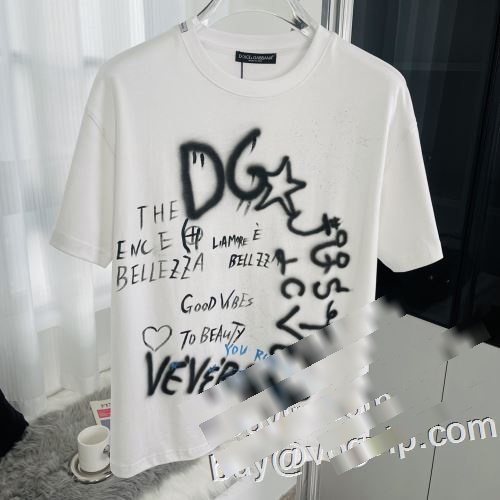 2023 半袖Tシャツ 消臭抗菌効果がある 2色可選 ドルチェ＆ガッバーナ Dolce&Gabbana コピーブランド 争奪戦必至