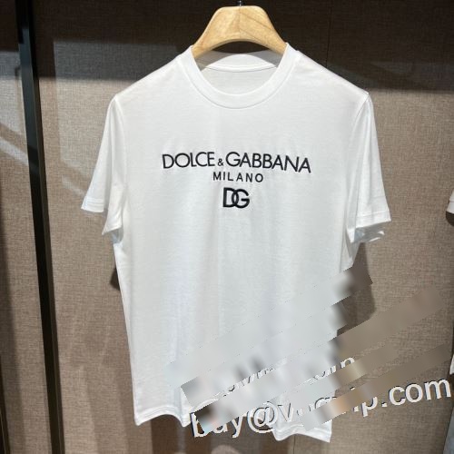 芸能人に愛用者続出 2023 ドルチェ＆ガッバーナ Dolce&Gabbana ブランド コピー 販売 半袖Tシャツ 自然な肌触り