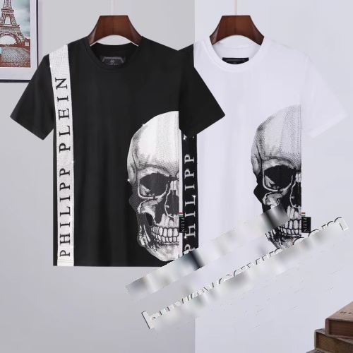 素敵 2022春夏 フィリッププレイン PHILIPP PLEIN 半袖Tシャツ フィリッププレインコピー ブランド 2色可選