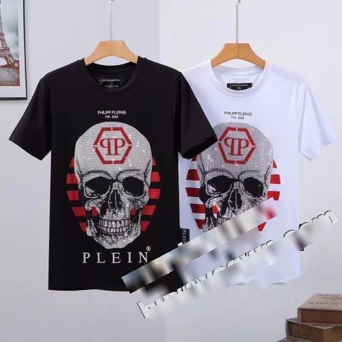 雑誌掲載アイテム 2022春夏 半袖Tシャツ フィリッププレイン PHILIPP PLEIN フィリッププレインスーパーコピー 激安 2色可選