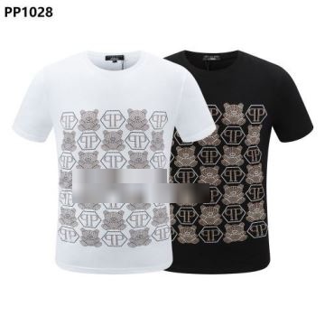 2022春夏 注目のアイテム フィリッププレイン PHILIPP PLEIN 半袖Tシャツ フィリッププレインコピー 強くて分厚い、がっしりしっかりヘビーなウェイトのTシャツ 2色可選