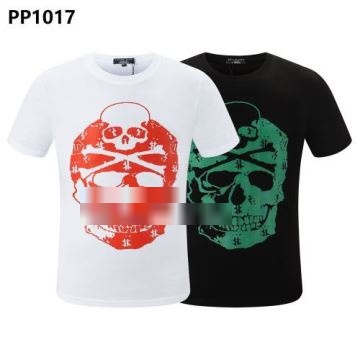 【激安】フィリッププレイン PHILIPP PLEIN Tシャツ メンズtシャツ キャラク 2色可選 2022春夏 半袖Tシャツ フィリッププレインブランドスーパーコピー