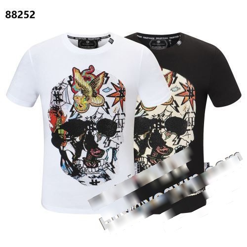 希少 フィリッププレインブランドコピー 2色可選 フィリッププレイン PHILIPP PLEIN 2022春夏 半袖Tシャツ