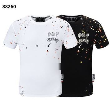 最旬アイテム フィリッププレイン 2022春夏 半袖Tシャツ PHILIPP PLEINスーパーコピー ゆったりとしたシルエットに肌に優しいソフトな素材で適な着心地 2色可選