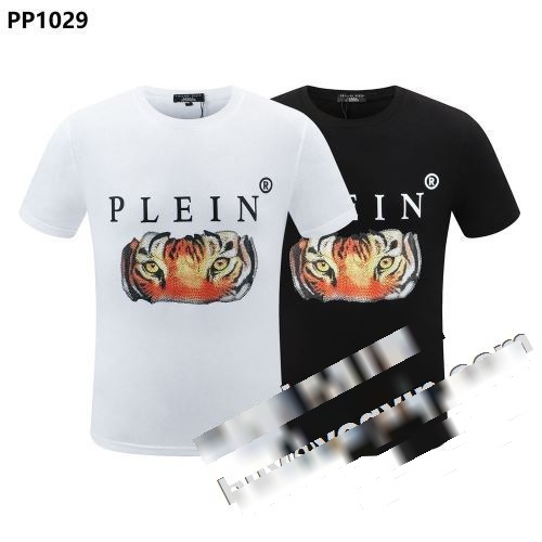 ◆モデル愛用◆ 2022春夏 フィリッププレイン PHILIPP PLEIN 半袖Tシャツ フィリッププレインブランドコピー 定番のデザインプリントTシャツ 2色可選